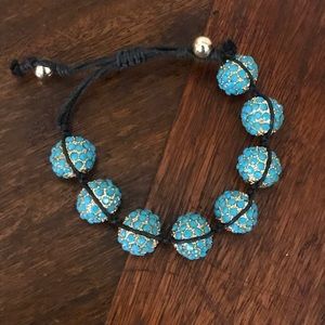 Baublebar Adjustable Blue Bead Bracelet